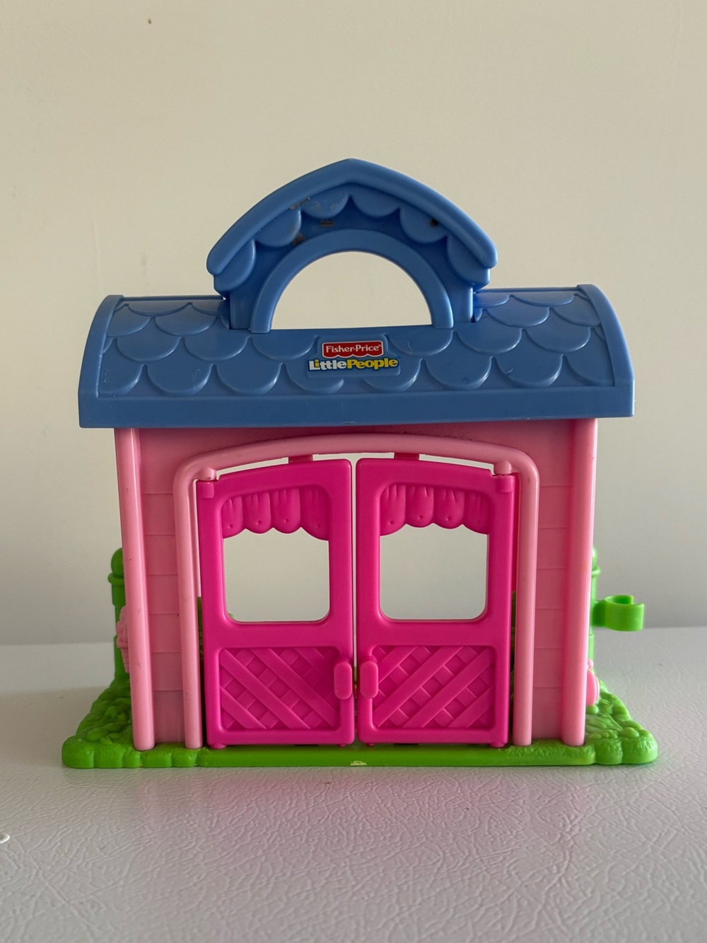 2/20$ 🐮 Fisher Price Little People 2002 Mattel Toy Play Set Pink House Only